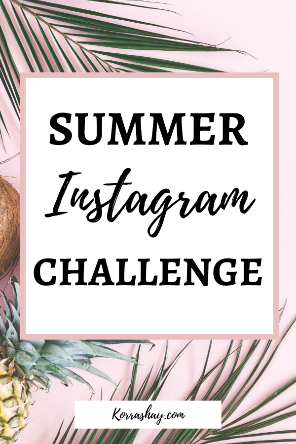 summer instagram challenge
