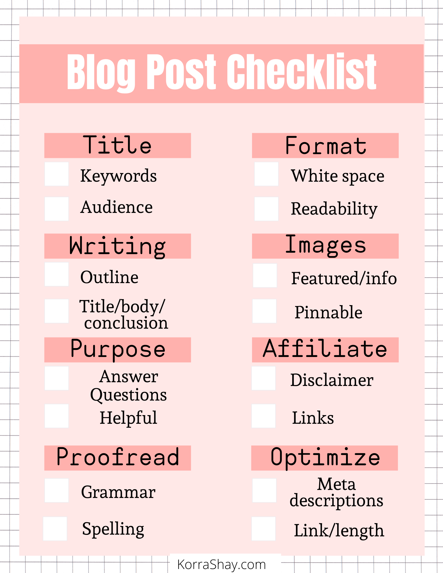 Blog Post Checklist-3