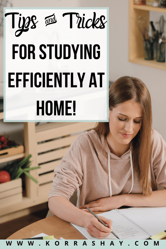 Tips and tricks for studying efficiently at home!