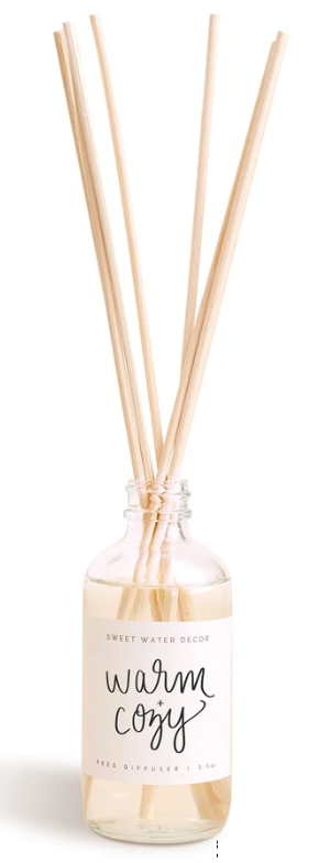 warm and cozy reed diffuser