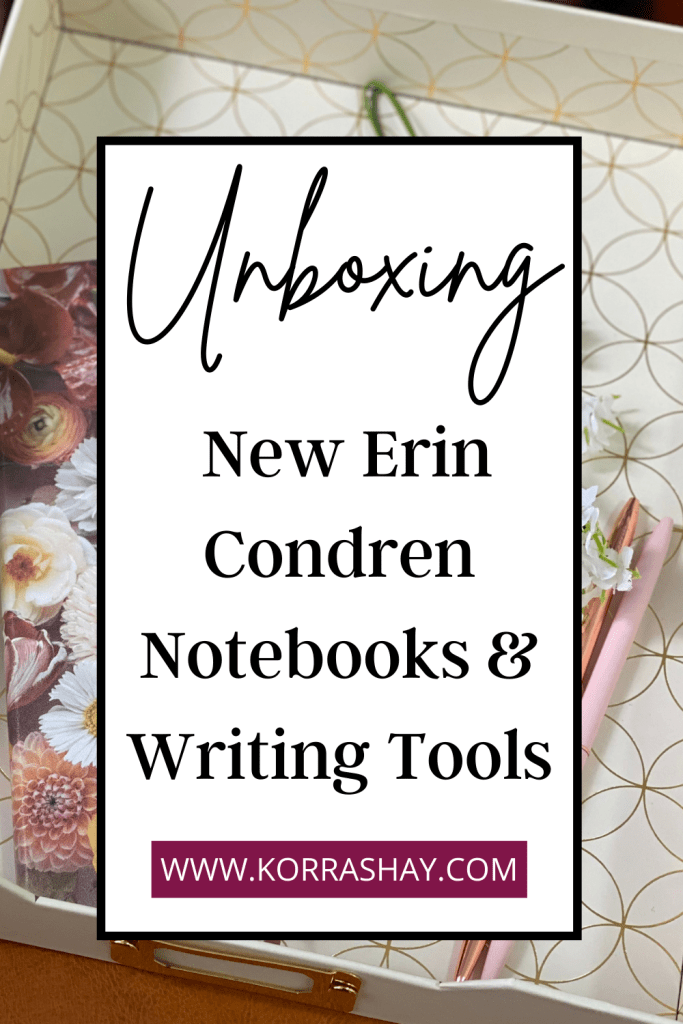 Unboxing New Erin Condren Notebooks & Writing Tools