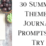30 Summer Themed Journal Prompts To Try