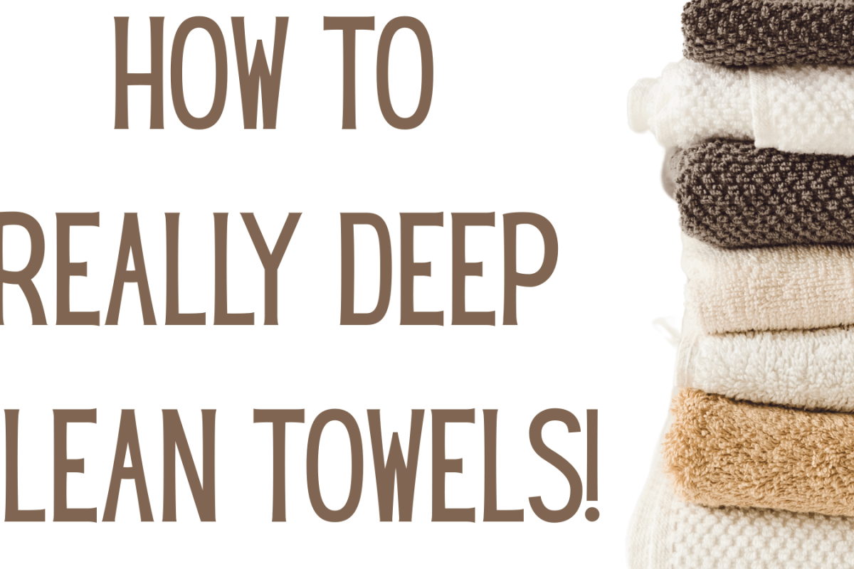 How to REALLY deep clean towels!